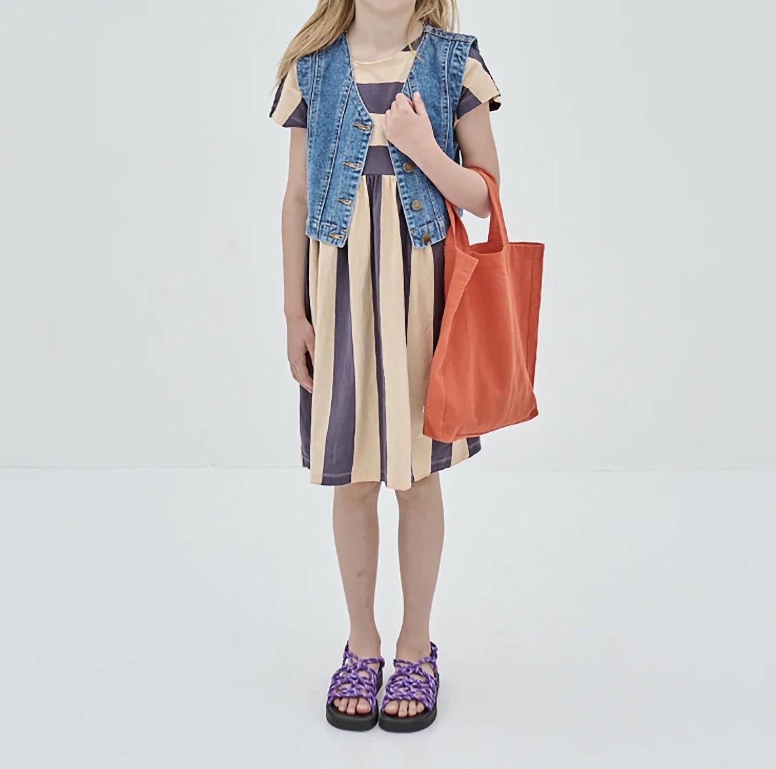 Easy Peasy Kleid in Blue Stripe
