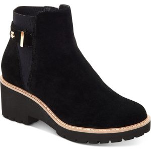 Vaass Stiefel – Veloursleder, Keilabsatz, Knöchellänge