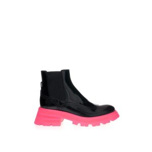 Alexander McQueen elegante Damen-Lederstiefeletten