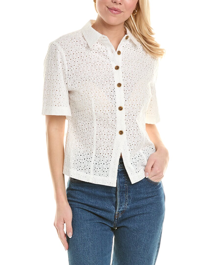 Rebecca Taylor Bluse mit Lochstickerei