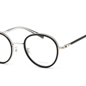 Eyevan E-0501 BKS Brille in runder Form – 48 mm