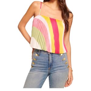 Sarah 7732541456444 Tanktop – mehrfarbig, Falten