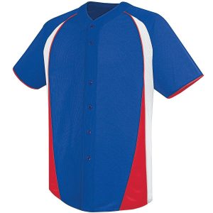 High Five Ace Jugend-Baseballtrikot mit durchgehender Knopfleiste