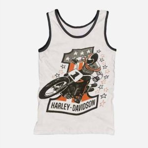 Harley Davidson Unisex-Tanktop in Weiß