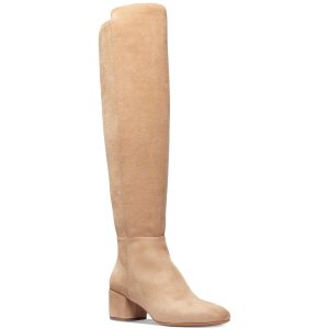 BRADEN MID BOOT kniehohe Stiefel aus Velourslederimitat