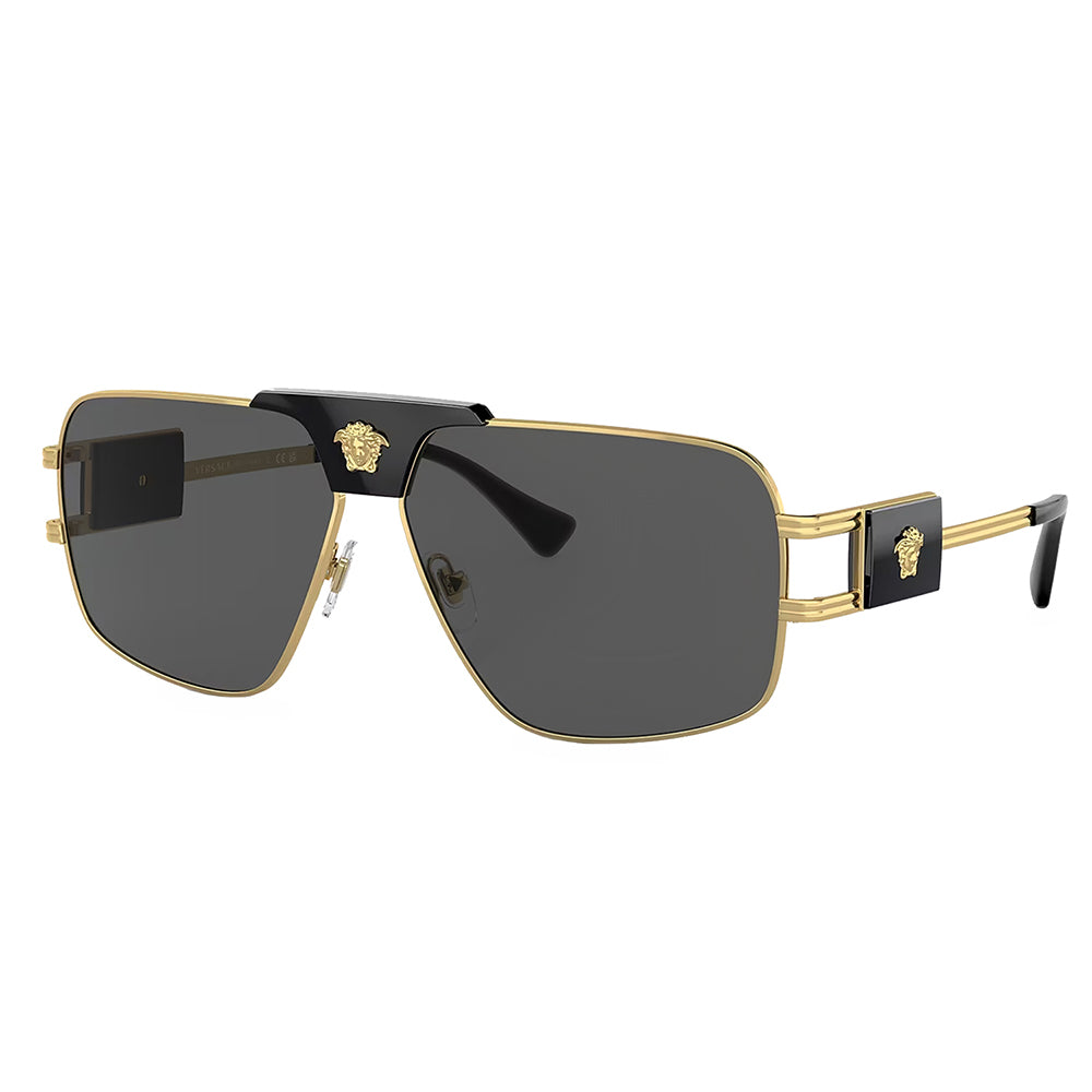 Versace – Unisex-Sonnenbrille, VE 2251 100287, quadratische Form, 63 mm