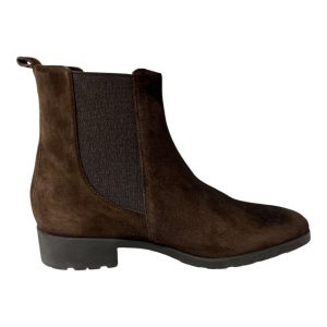 Bally Coline 6230577 Testa Di Moro Chelsea-Stiefel – Leder, Damen, Veloursleder