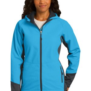 Port Authority Vertical Damen-Softshelljacke mit Kapuze – L319