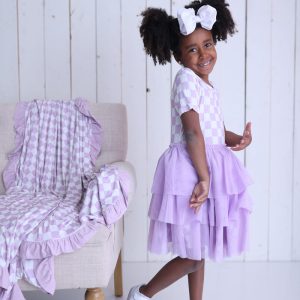 PERIWINKLE CHECKS Dream-Tutu-Kleid