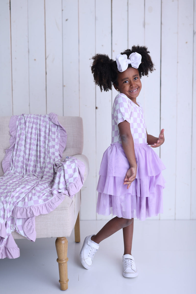 PERIWINKLE CHECKS Dream-Tutu-Kleid