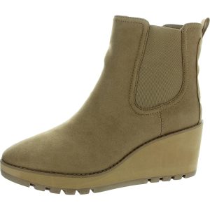 Portia Stiefel – Mikrofaser, Reißverschluss, Keilabsatz