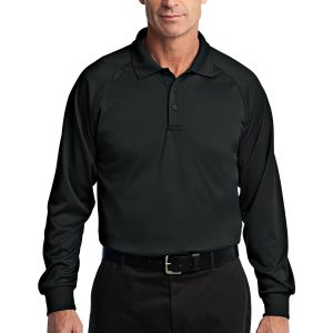 CornerStone Select Herren-Langarm-Poloshirt in Tactical-Ausführung mit snagfestem Gewebe – CS410LS
