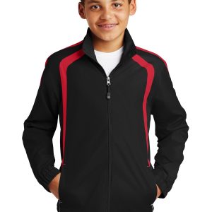 Sport-Tek Colorblock Raglanjacke für Jugendliche – YST60