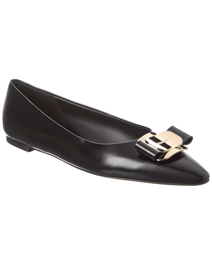 Ferragamo Zea flacher Schuh – Leder