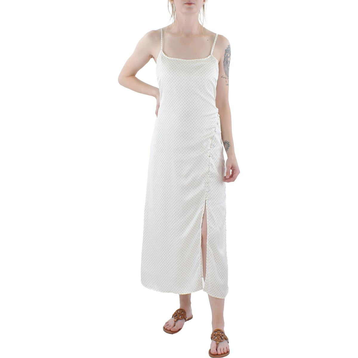 Bon Voyage langes Trägerkleid mit Knopfdetails