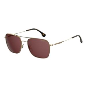 Carrera 130/S 58-19-150 7732501381180 Sonnenbrille – polarisiert, Bordeaux, Pilotenform, Gold