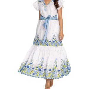 Malibu Maxikleid – Peony Blue