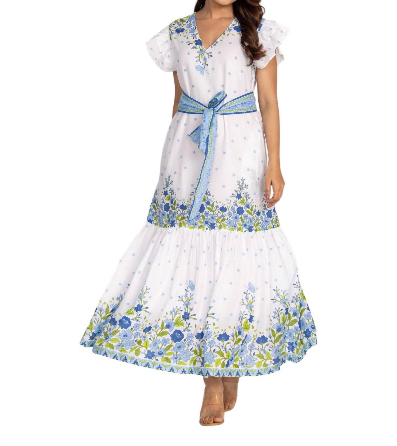 Malibu Maxikleid – Peony Blue