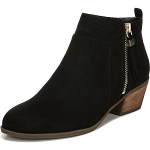 Brianna Stiefeletten aus Velourslederimitat mit Schichtabsatz