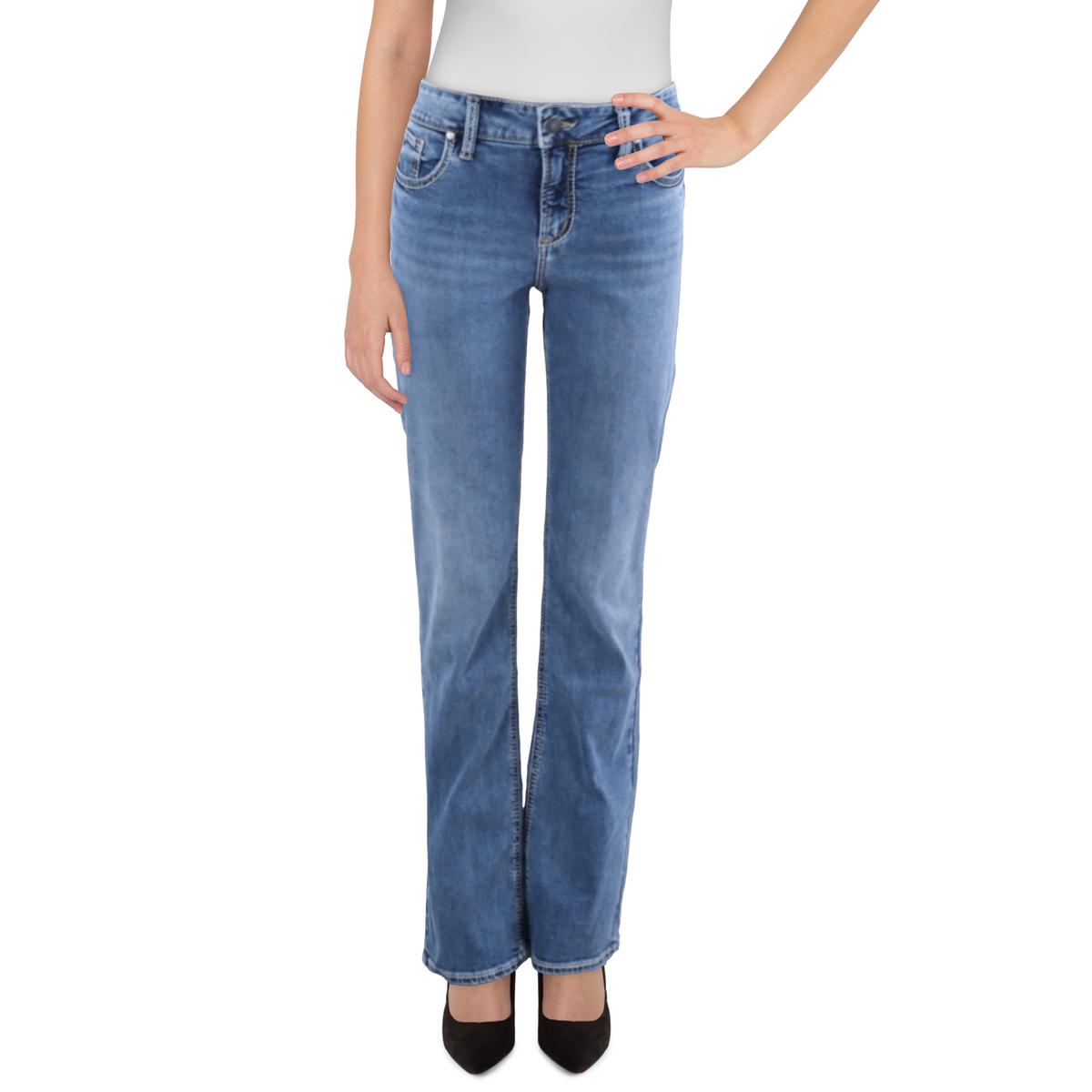 Elyse schmale Bootcut-Jeans mit mittlerer Bundhöhe