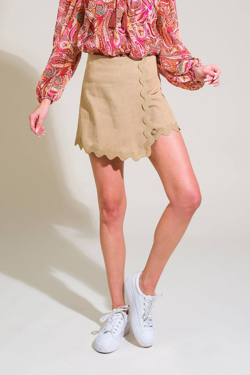 ALL THE SAME gewebter Skort