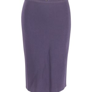 Sportmax Bleistiftrock aus marineblauer Baumwolle