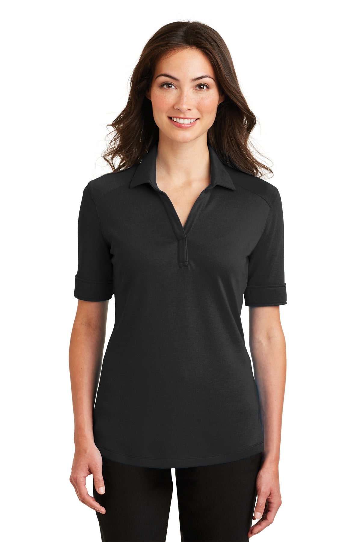 Port Authority L5200 Silk Touch Interlock Performance Damen-Poloshirt