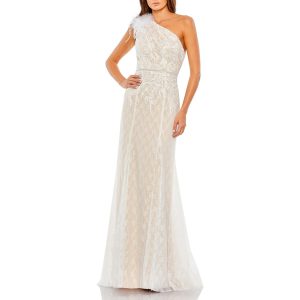 Verziertes Abendkleid aus Spitze