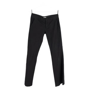 Miu Miu Baumwollhose mit niedrigem Bund in Schwarz