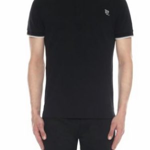 Schwarzes Herren-Poloshirt