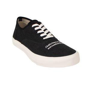 Undercover niedrige Denim-Sneaker – Schwarz