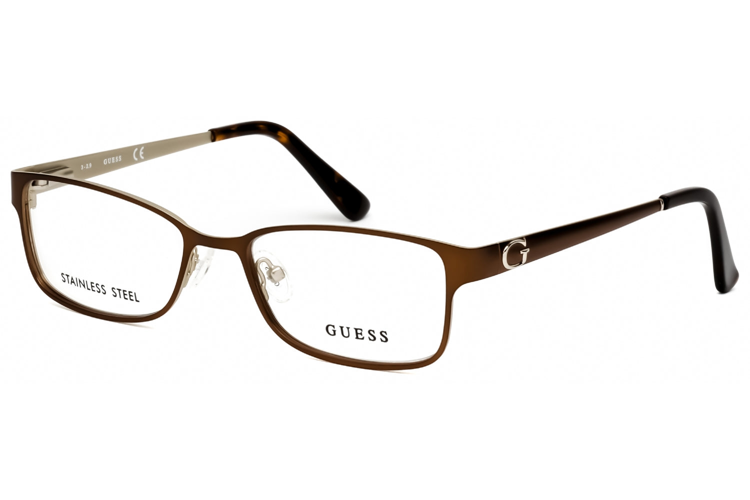 Guess GU2568 050 Brille in rechteckiger Form – 52 mm