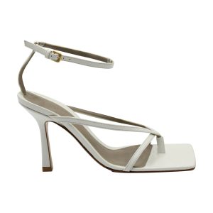 Bottega Veneta Sandalen – elastisch, Knöchelriemen, Leder, Weiß