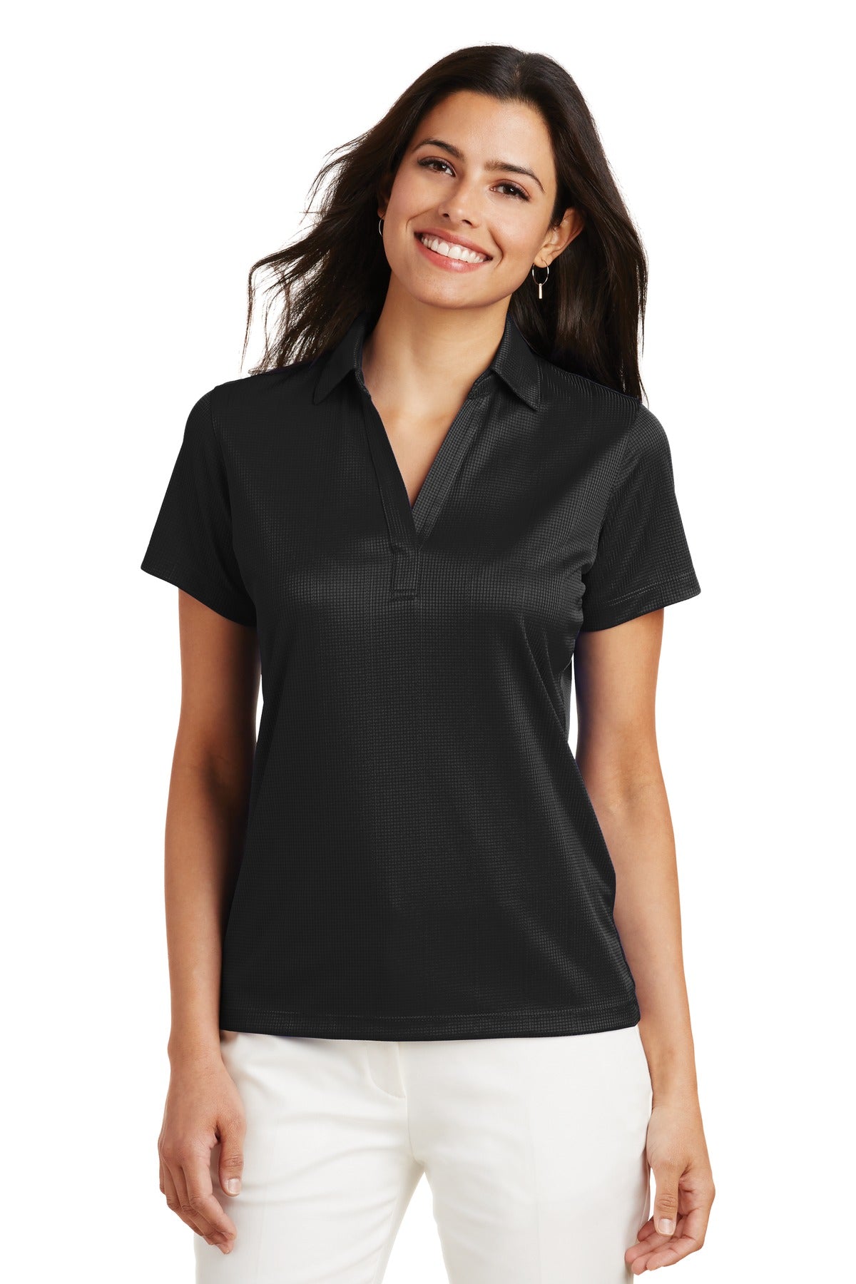 Port Authority Performance Damen-Poloshirt aus feinem Jacquard – L528