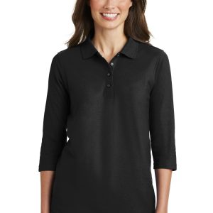 Port Authority Silk Touch Damen-Poloshirt mit 3/4-Ärmeln – L562