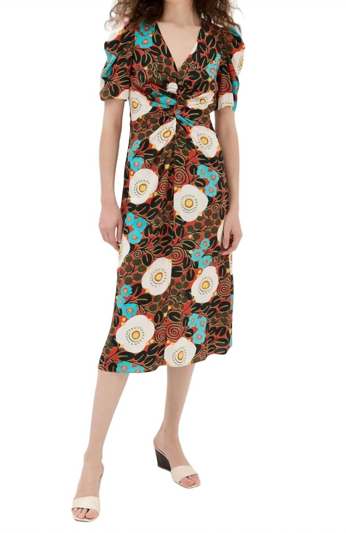Maci Blossom Grande Kleid mit mehrfarbigem Blumenmuster