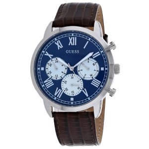 Guess Herrenuhr mit blauem Zifferblatt