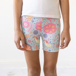 Retro Unicorns Twirl Shorts – Blau