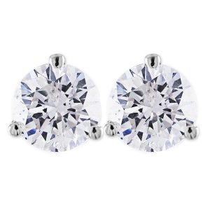 Ohrstecker mit im Labor gezüchteten Diamanten, 1 1/2 ct, 14 K Weißgold