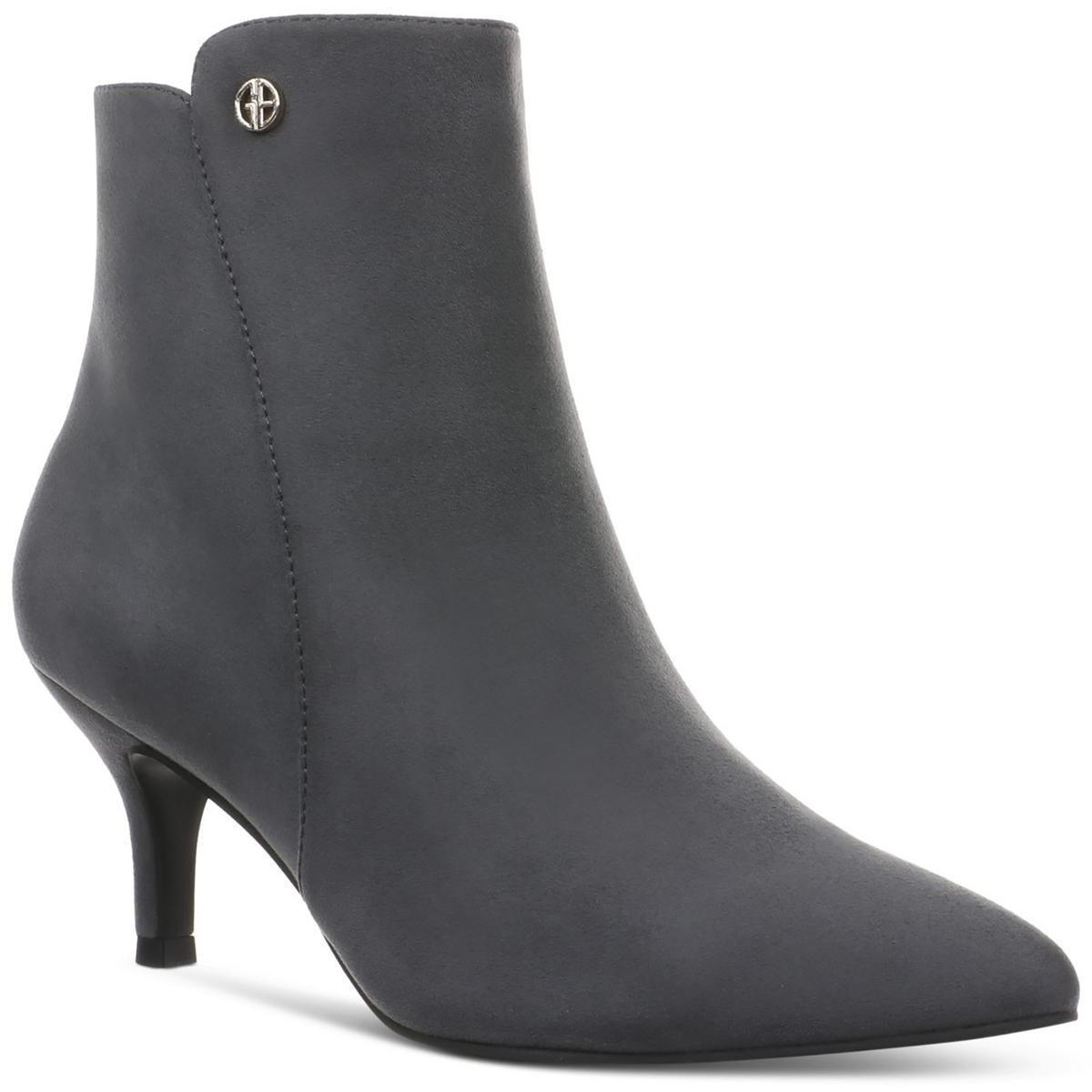 Carminee Stiefeletten – Velourslederimitat, unifarben