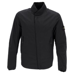 Stone Island Soft Shell-R Bomber Jacke – Nylon, Schwarz
