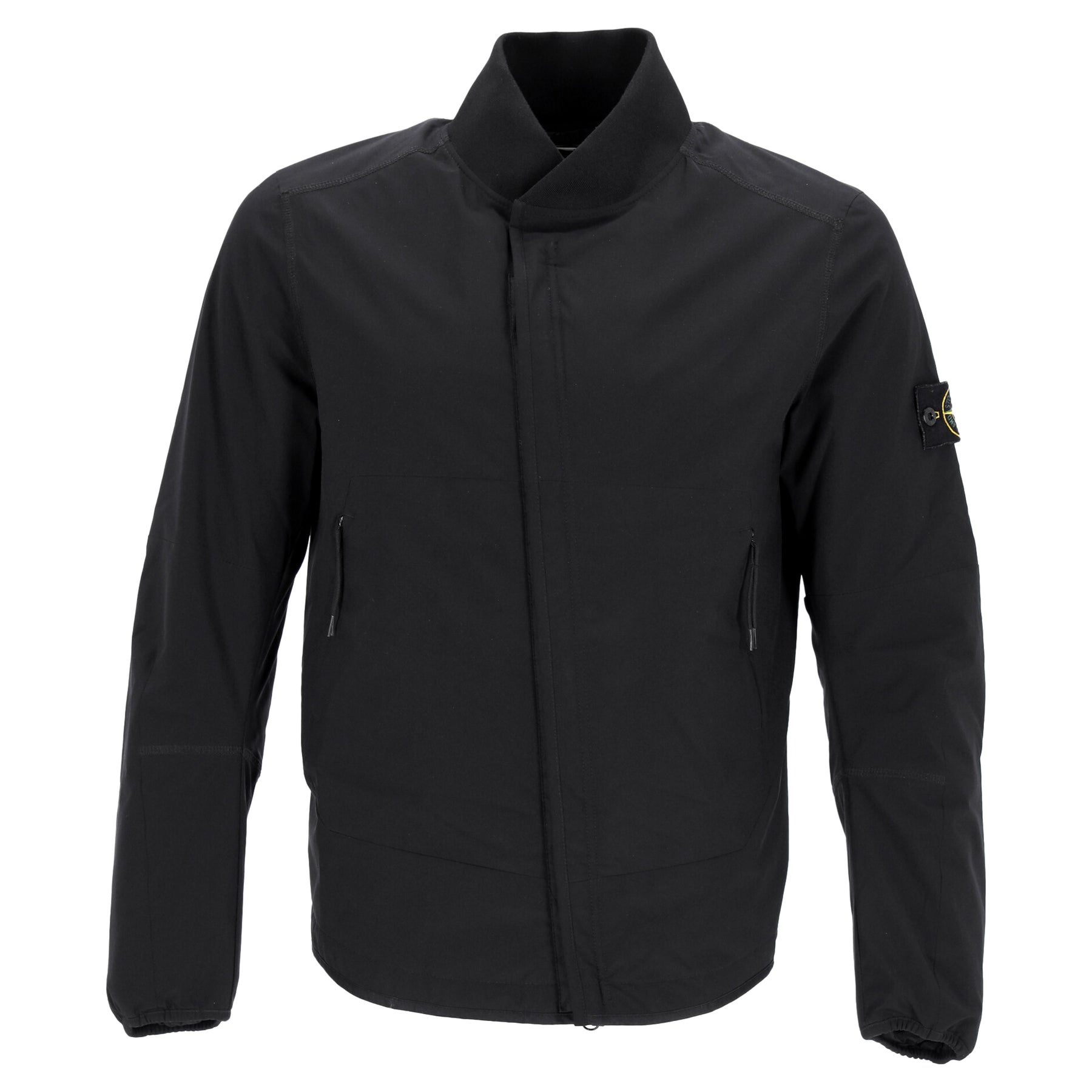 Stone Island Soft Shell-R Bomber Jacke – Nylon, Schwarz