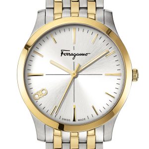 Ferragamo Damen-Quarzuhr in Silber, 35 mm – 7278153793596