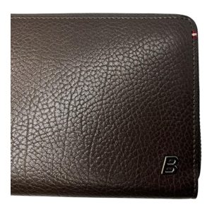 Bally Balen 6218474 Travel Calf Geldbörse – Leder, genarbt, Braun