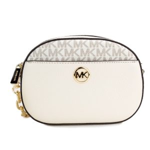 Michael Kors Jet Set Glam ovale Damen-Umhängetasche aus Leder