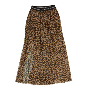 Marcelo Burlon Rock mit grafischem Leopardenprint in Braun – 7712862863420