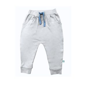 Loungehose mit Häschenmotiv – Elfenbein
