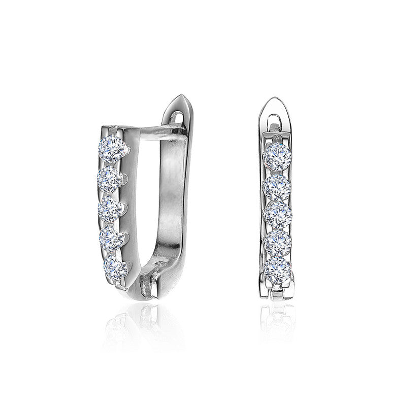 Beautiful 13mm 7733302231100 Creolen – Zirkonia, U-förmig, klar