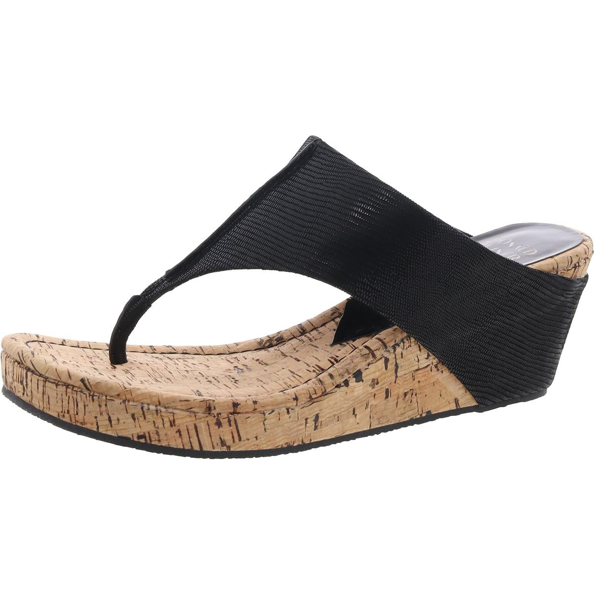 Keilsandalen mit Schlangenmuster