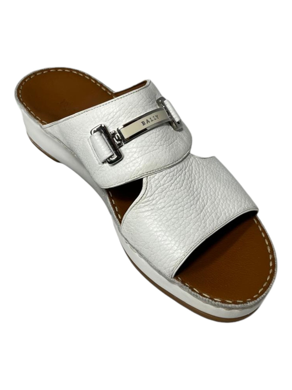 Bally Harold 6211920 Sandalen – Leder, genarbt, Herren, Weiß